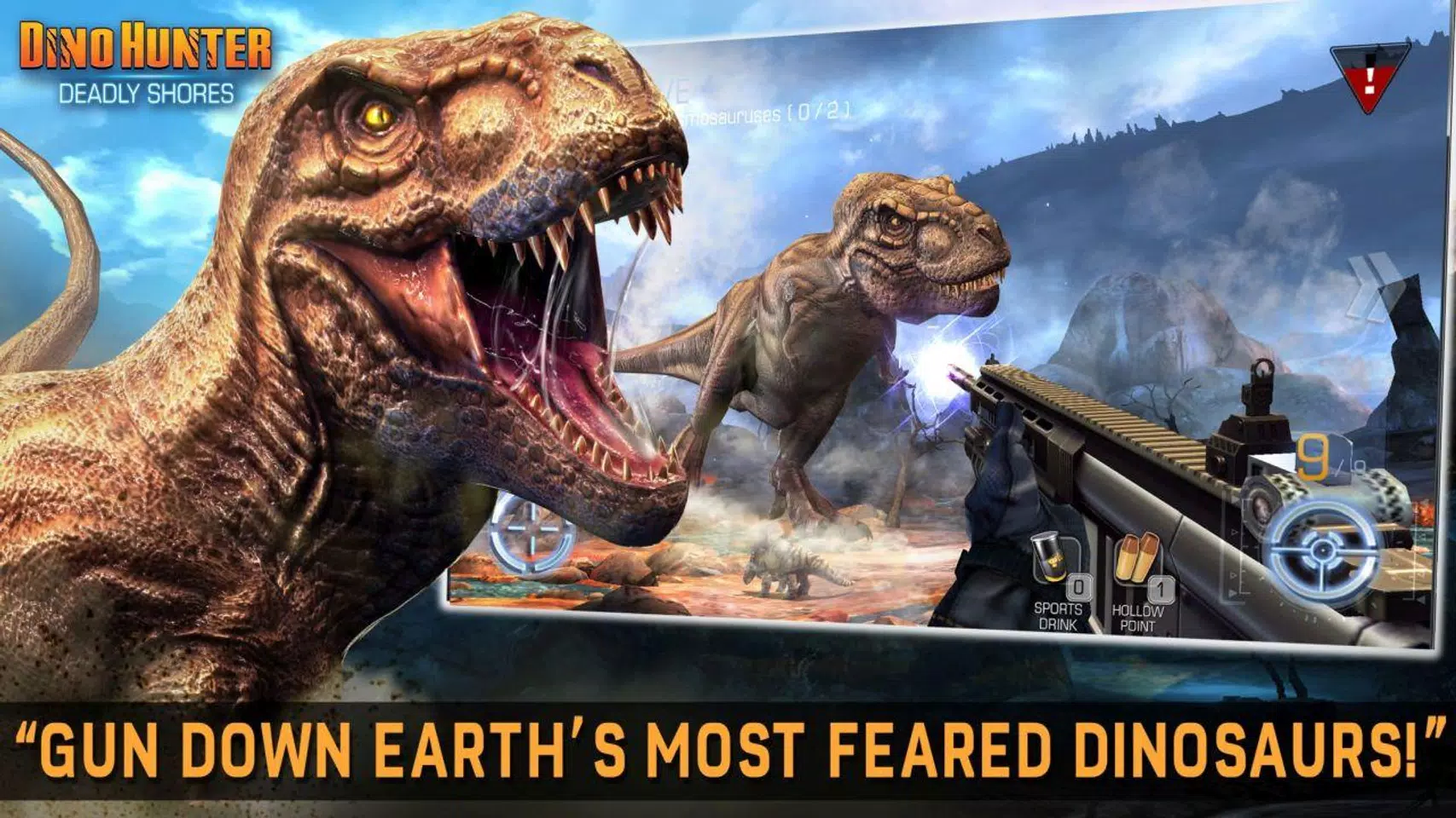 DINO HUNTER: DEADLY SHORES MOD APK Download v 4.0.0 for Android